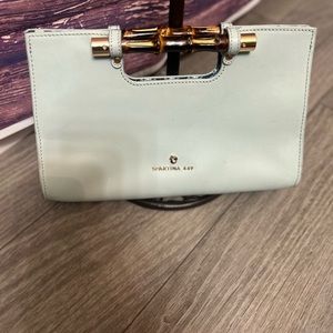 Spartina 449 mint green clutch